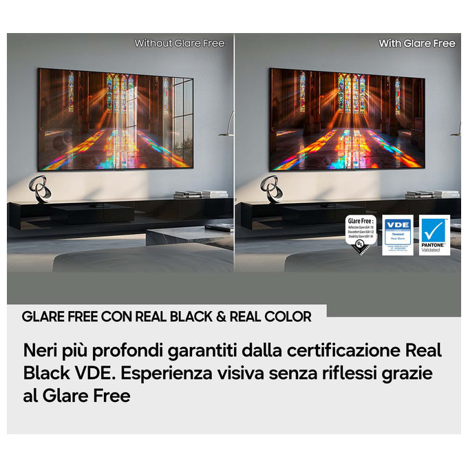Samsung QE42S90HAEXZT OLED AI TV 42'' 4K Ultra HD Processore NQ4 AI Gen3 Motion Xcelerator 165Hz Glare Free HDR10 Plus Dolby Atmos VESA 200x200 mm colore Graphite Black