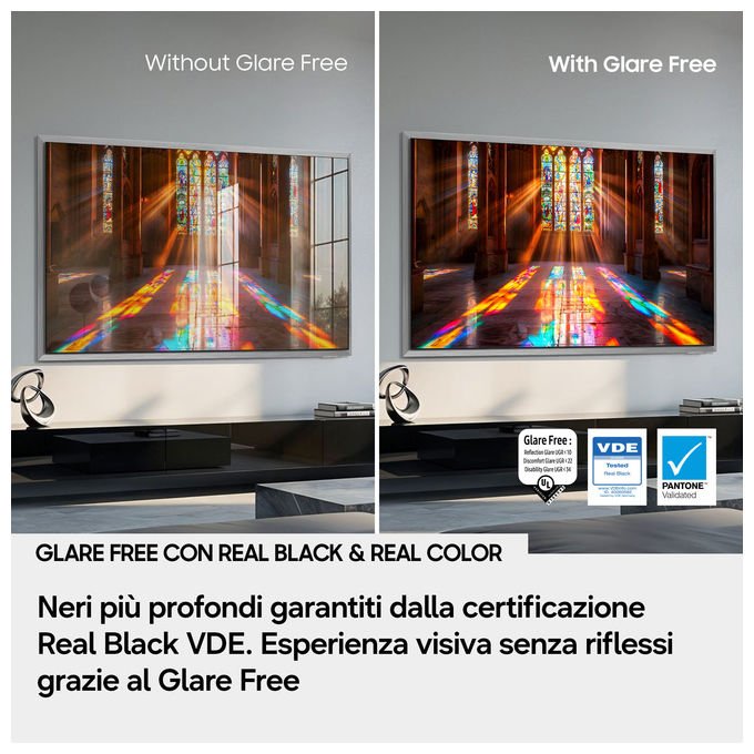 Samsung QE55S95HFTXZT OLED AI TV 55'' 4K UHD con Processore NQ4 AI Gen3 Motion Xcelerator 165Hz Dolby Atmos OLED HDR Pro colore Graphite Black