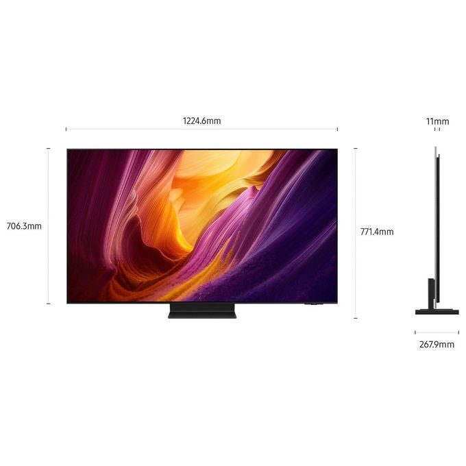 Samsung QE55S95HFTXZT OLED AI TV 55'' 4K UHD con Processore NQ4 AI Gen3 Motion Xcelerator 165Hz Dolby Atmos OLED HDR Pro colore Graphite Black