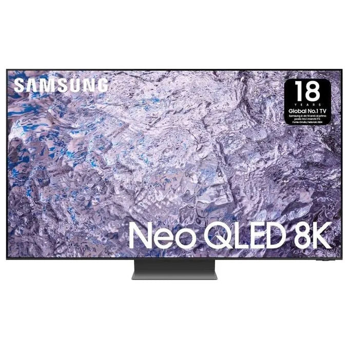 Samsung TV Neo QLED 8K 85 pollici QE85QN800CTXZT Smart TV Wi-Fi  Mini LED Processore Neural Quantum 8K Design minimal Dolby Atmos Titan Black 2023