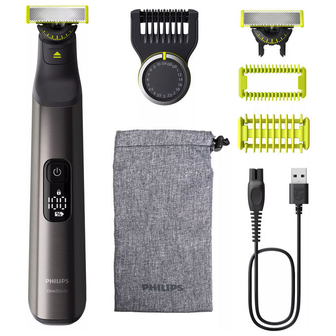 Philips QP6552-15 Regolabarba Batteria 20 lunghezze 0,4-10 mm colore Cromo