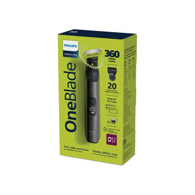 Philips QP6552-15 Regolabarba Batteria 20 lunghezze 0,4-10 mm colore Cromo