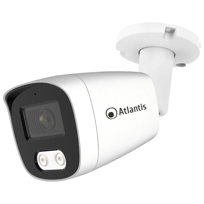 Atlantis A11-U810A-BP UltraPlex Videocamera IP Bullet 8MP PoE Ottica Fissa 2.8mm ONVIF RTSP IP67 colore Bianco