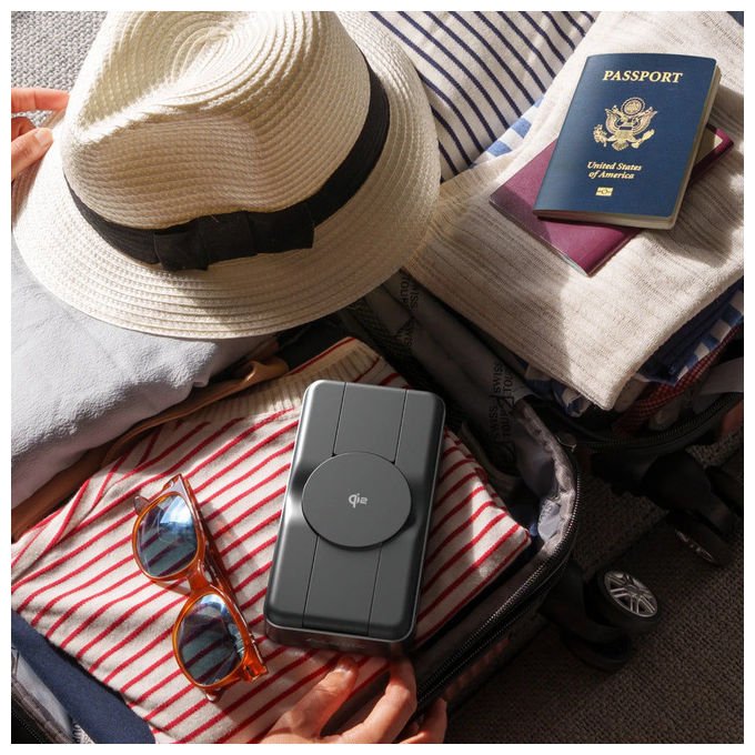 Alogic R20KWCPB100W Roam Power Bank 6-in-1 21000 mAh con Ricarica Wireless Qi2 e USB-C 100W colore Nero