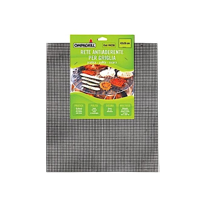 Ompagrill rete Antiaderente per Griglia o Piastra cm 42x36