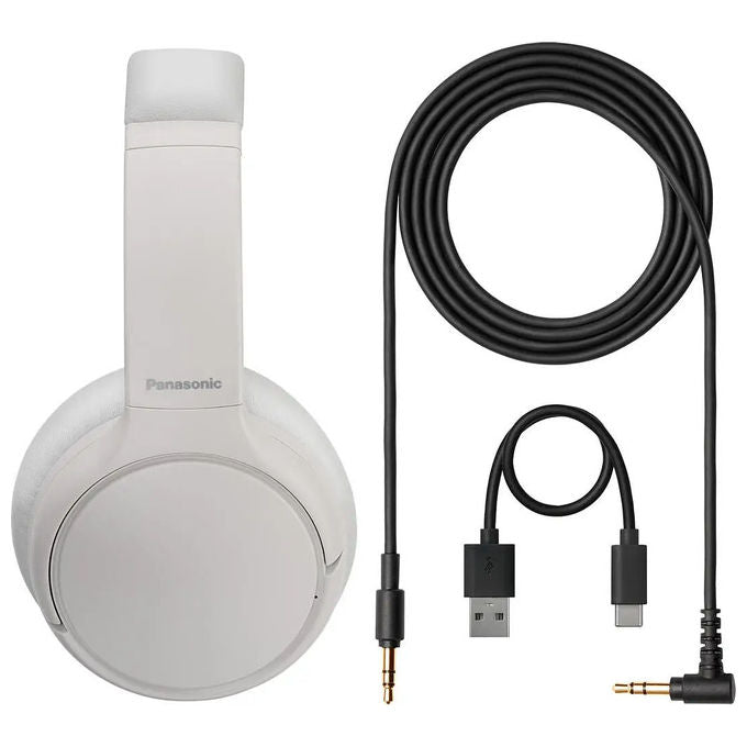 Panasonic RB-M600BE-C Auricolare A Padiglione Con Cavo e Senza Cavo Bluetooth 5.3 Cancellazione Rumore Ibrida 65 h Autonomia colore Beige