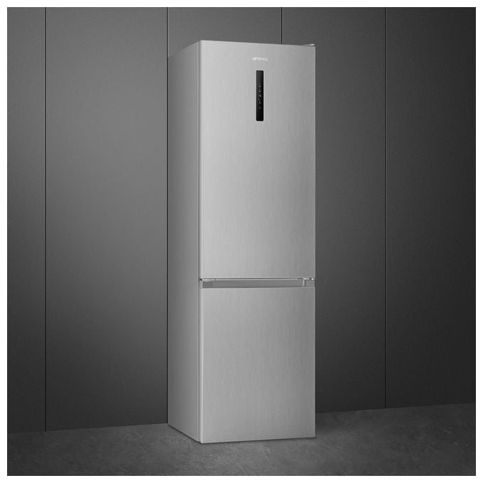 Smeg RC20XDNE – Frigorifero Combinato 331 L, Total No Frost + MultiFlow + KitchenFit con Display, (200 × 60 × 65 cm), Inox