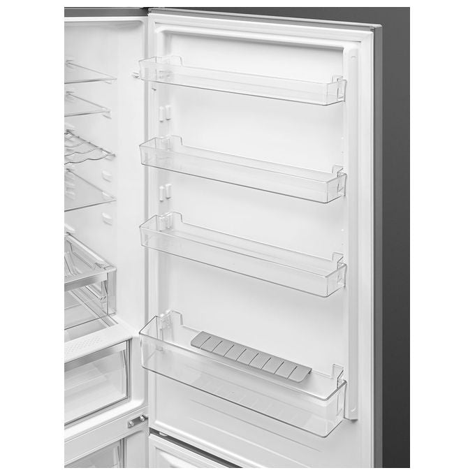 Smeg RC20XDNE – Frigorifero Combinato 331 L, Total No Frost + MultiFlow + KitchenFit con Display, (200 × 60 × 65 cm), Inox