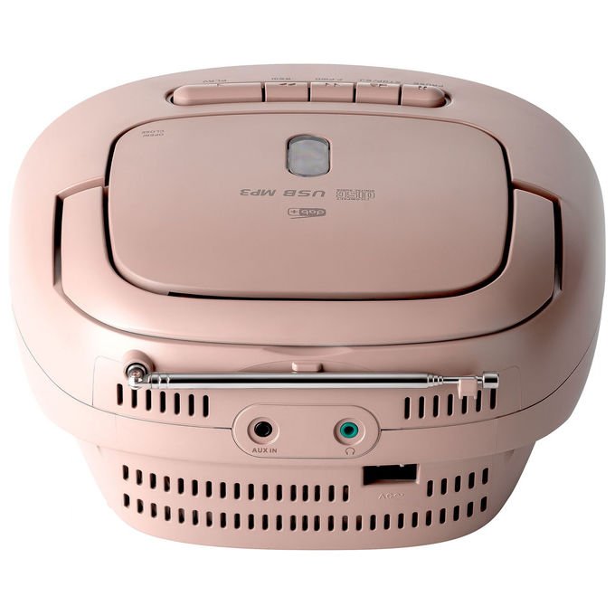 Reflexion RCR2260DAB PK Boombox con Radio DAB+ CD Cassette USB 2 x 12 W colore Rosa
