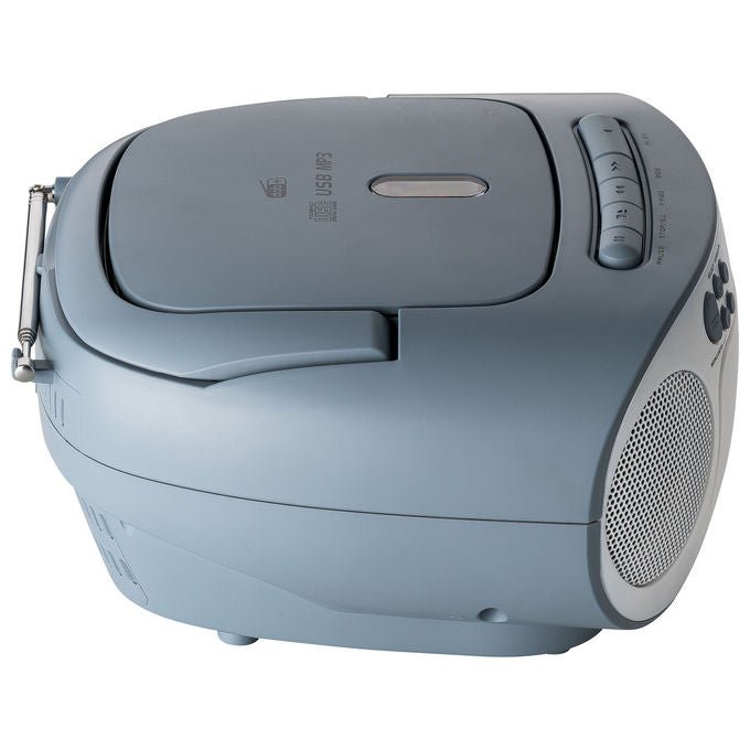 Reflexion RCR2260DAB Radio Lettore CD DAB+ FM 24 W Lettore Cassette Display LCD Blu Bianco