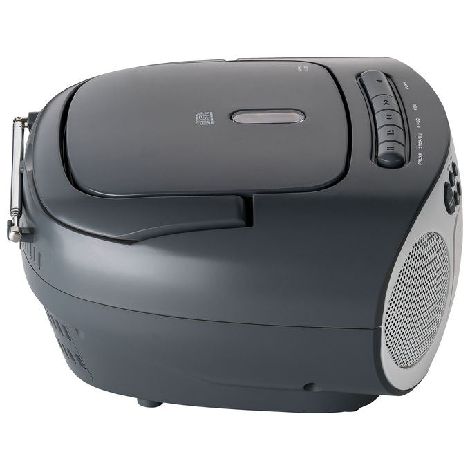 Reflexion RCR2260W-GR Radio Portatile con Lettore CD e Cassetta FM AUX Potenza 20 W colore Bianco Grigio