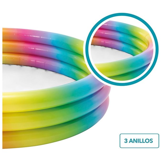 Intex Piscina Geometria Multicolore 147x33 cm
