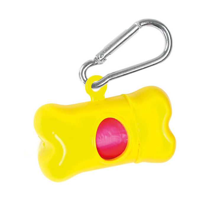 Record Micro dispenser per sacchetti igienici per cani 3 x 5,5 x 3 cm Giallo