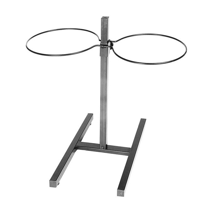 Record Supporto in metallo porta ciotole acciaio inox regolabile in altezza  21,5 cm Nero