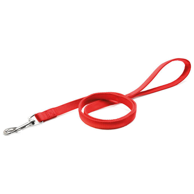 Record Guinzaglio per cani in Nylon a doppio strato XS - 1,6 cm-Lunghezza 100 cm Rosso