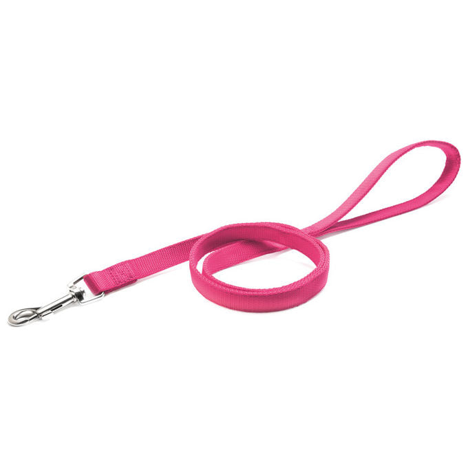 Record Guinzaglio per cani in Nylon a doppio strato S - 1,9 cm-Lunghezza 100 cm Rosa