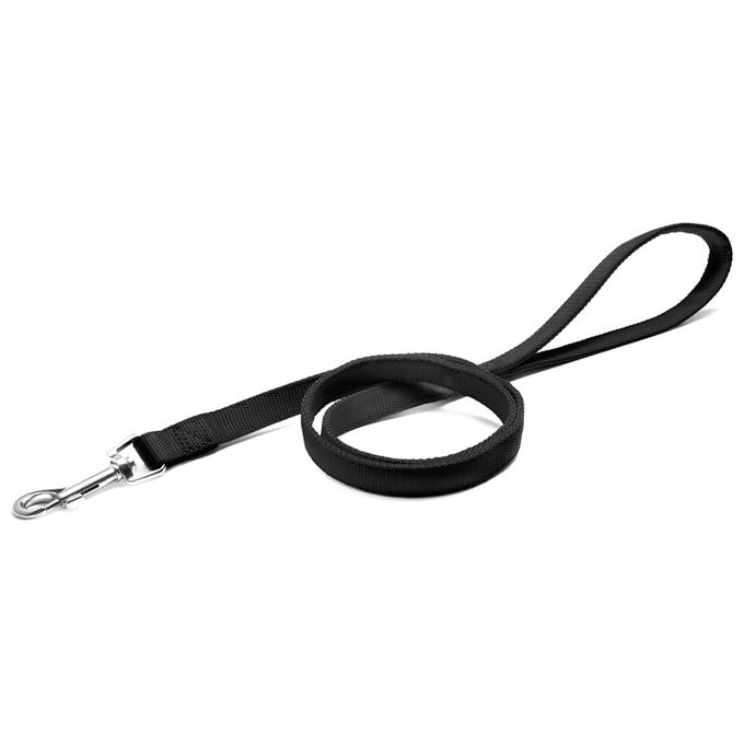 Record Guinzaglio per cani in Nylon a doppio strato S - 1,9 cm-Lunghezza 100 cm Nero