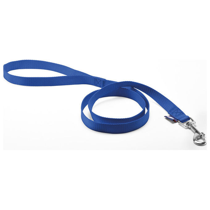 Record Guinzaglio per cani in nylon Basic L - 1,9 cm-Lunghezza 180 cm Blu