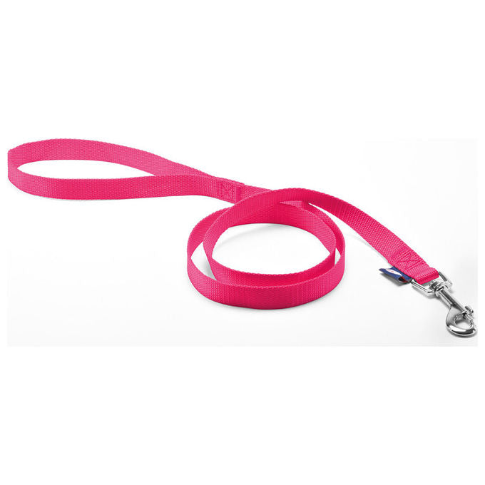 Record Guinzaglio per cani in nylon Basic L - 1,9 cm-Lunghezza 180 cm Rosa