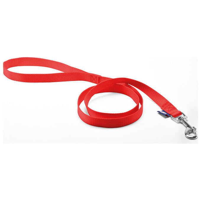 Record Guinzaglio per cani in nylon Basic L - 1,9 cm-Lunghezza 180 cm Rosso