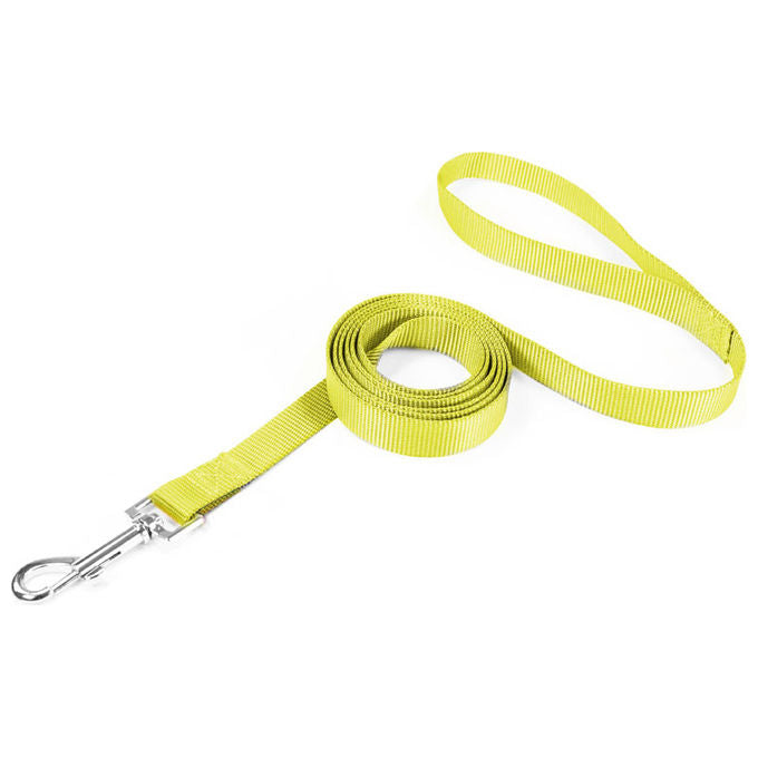 Record Guinzaglio per cani in nylon Basic L - 1,9 cm-Lunghezza 180 cm Giallo