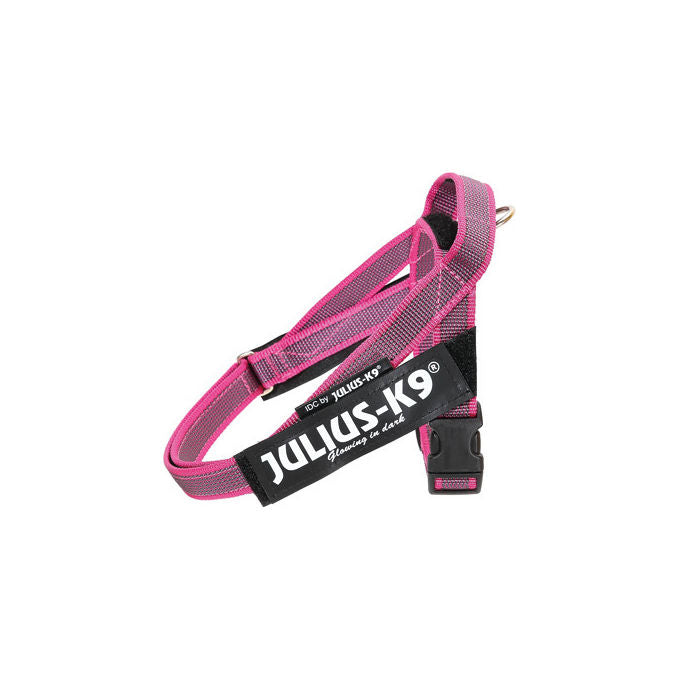 Julius-K9 Pettorina per cani IDC Color e Gray belt harness Tg. Mini-mini e Mini S - Tg. Mini (Circonferenza 49-67 cm Peso 7-15 Kg) Rosa
