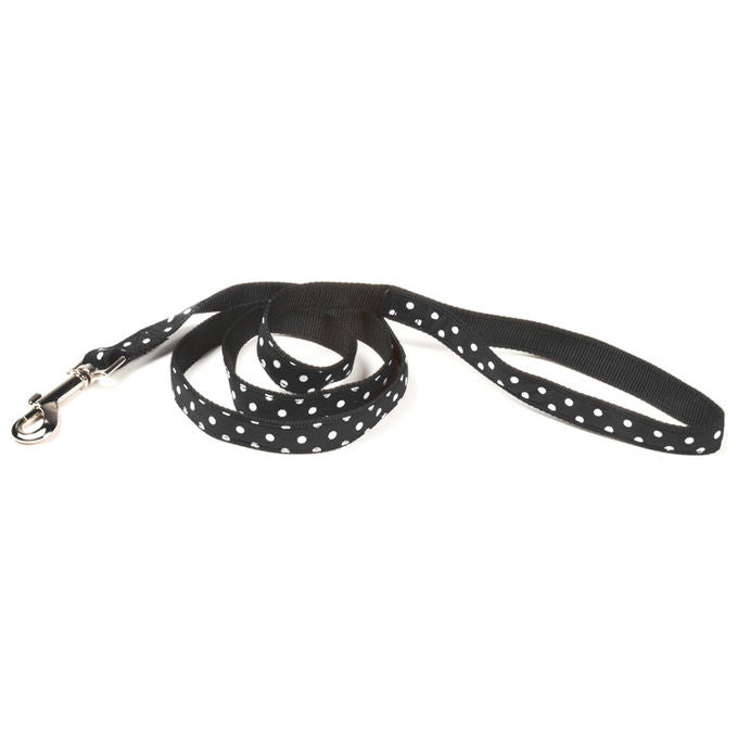 Record Guinzaglio per cani in Nylon linea Pois S - 1 cm-Lunghezza 120 cm Nero