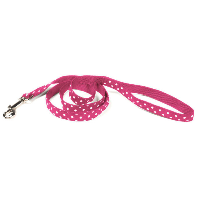 Record Guinzaglio per cani in Nylon linea Pois L - 1,9 cm-Lunghezza 120 cm Rosa