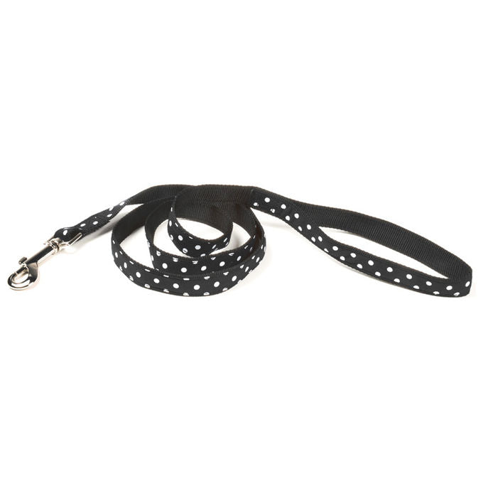 Record Guinzaglio per cani in Nylon linea Pois L - 1,9 cm-Lunghezza 120 cm Nero