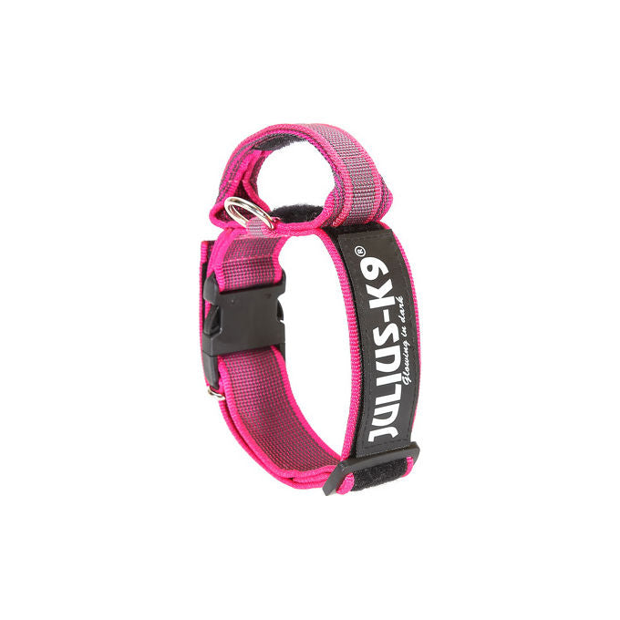 Julius-K9 Collare per cani con maniglia Julius-K9 Color e Gray L - 5 cm-Circonferenza 49-70 cm Rosa