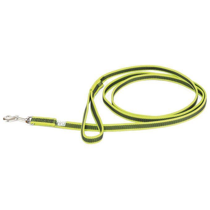 Julius-K9 Guinzaglio per cani con maniglia Color e Gray Super-Grip 1,4 x 2003005001000 cm S - 1,4 cm-Lunghezza 200 cm Giallo Fluo