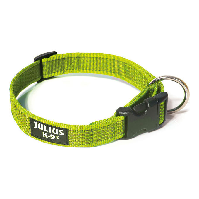 Julius-K9 Collare per cani Color e Gray L - 2,5 cm-Circonferenza 39-65 cm Giallo Fluo