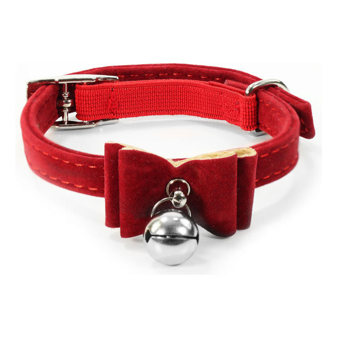 Record Collare per gatti in similpelle scamosciata S - 1 cm-Lunghezza 20