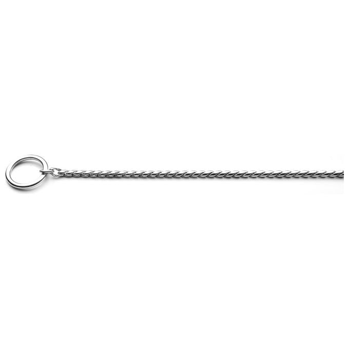 Record Collare per cani con catena a serpentina spessa a strozzo 3XL - 0,5 cm-Lunghezza 75 cm
