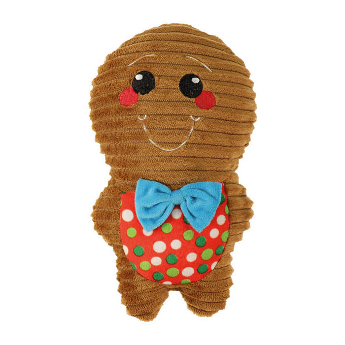 Record Gioco natalizio per cani peluche Famiglia Gingerone 25-32 cm Marrone