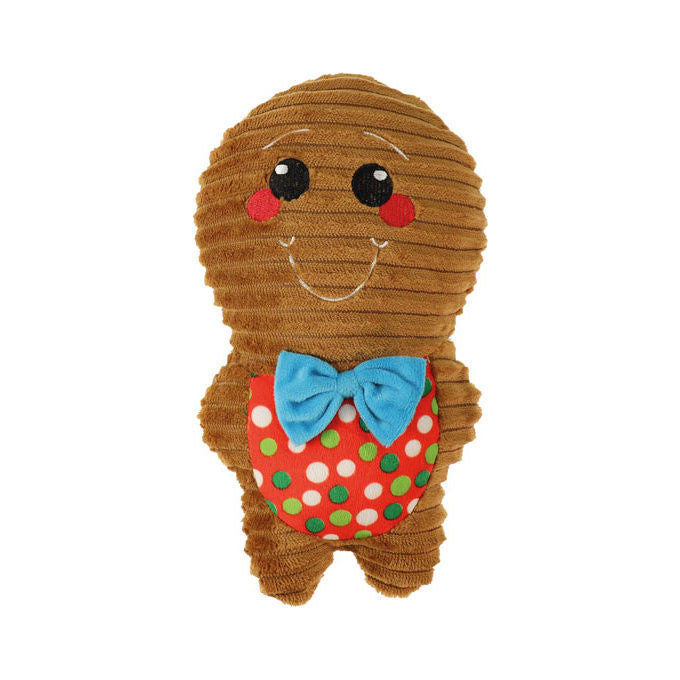 Record Gioco natalizio per cani peluche Famiglia Gingerone 25-32 cm Marrone