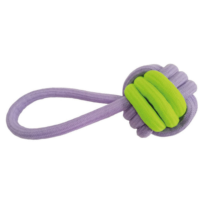 Record Gioco per cani in cotone linea Marine Cotton 31 cm GialloLilla