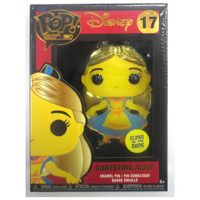 FUNKO PIN Alice in Wonderland Alice GLOW Blacklight