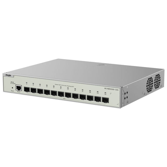 Ruijie Networks RG-NBS5500-12XS Switch di rete Gestito L3 12 porte RJ-45 12 slot SFP+ 240 Gbit-s di switching 178,56 Mpps colore Grigio