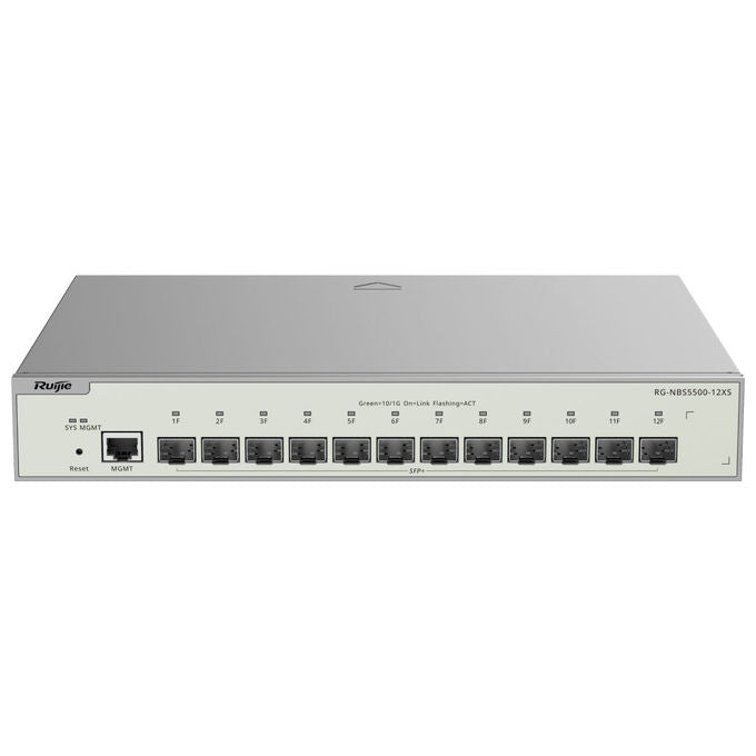 Ruijie Networks RG-NBS5500-12XS Switch di rete Gestito L3 12 porte RJ-45 12 slot SFP+ 240 Gbit-s di switching 178,56 Mpps colore Grigio