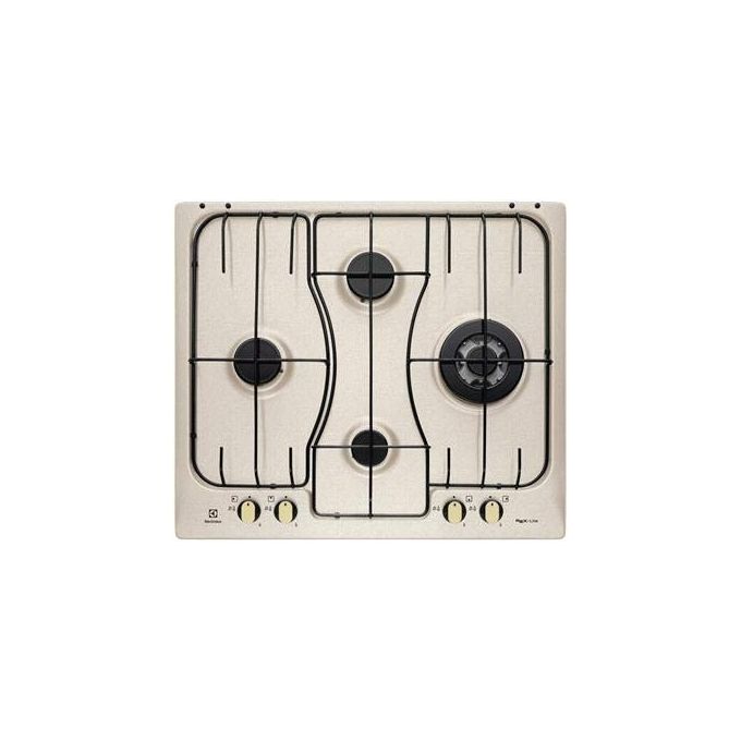 Electrolux RGG 6243 LON Piano Cottura a Gas 4 Fuochi CrossCook Bruciatore Tripla Corona 60 cm Acciaio Inox