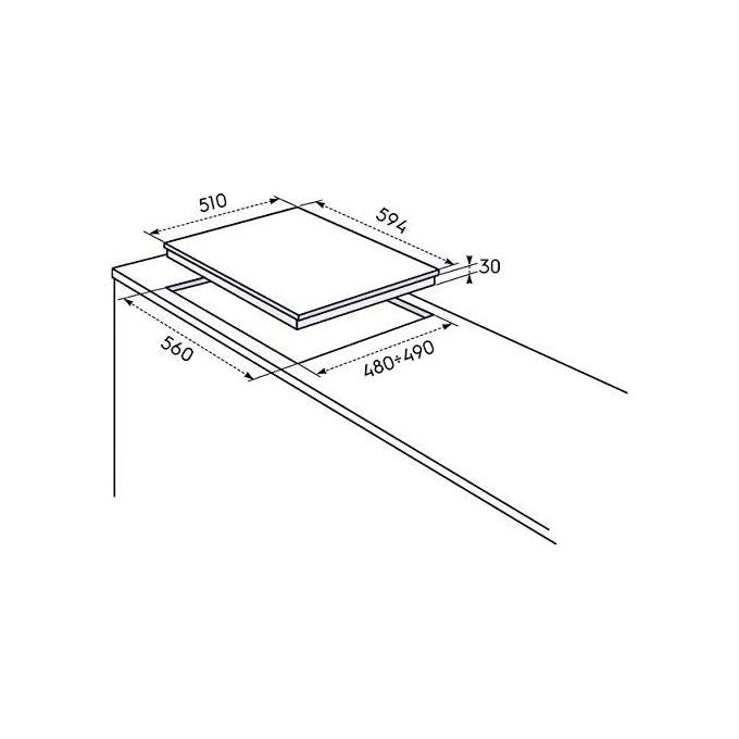 Electrolux RGG6242OOX SoftLine Piano Cottura a Gas 4 Zone 60 cm Inox