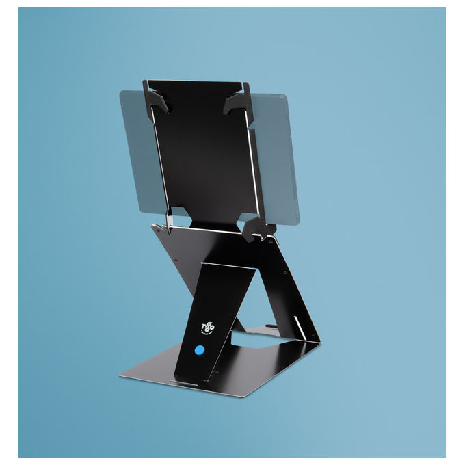 R-Go Tools RGORIDUOBL Supporto Tablet e Portatile Regolabile Nero