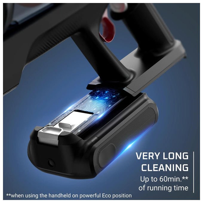 Rowenta RH7A73E0 X-Force Flex 10.80 Aspirapolvere Senza Filo Tecnologia Ciclonica Capacita' 0.6 L Autonomia 60 min Potenza 120 AW colore Arancione Rame