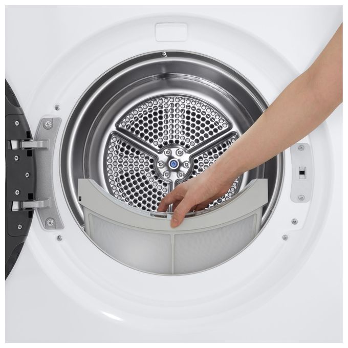 LG RHX7010TLB Serie 700 Asciugatrice Pompa di Calore 10 Kg Classe C Dual Inverter AI Dry Wi-Fi (60x85x66 cm) colore Bianco