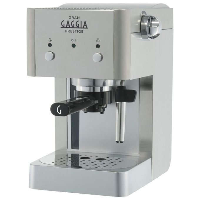 Gaggia GranGaggia prestige Macchina da Caffe' Espresso Manuale, per Macinato e Cialde, Argento