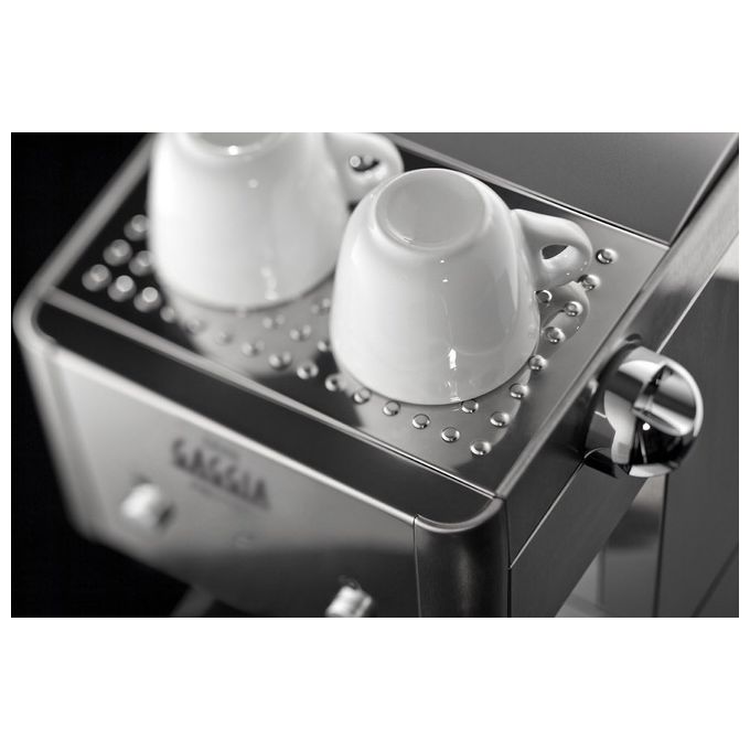 Gaggia GranGaggia prestige Macchina da Caffe' Espresso Manuale, per Macinato e Cialde, Argento