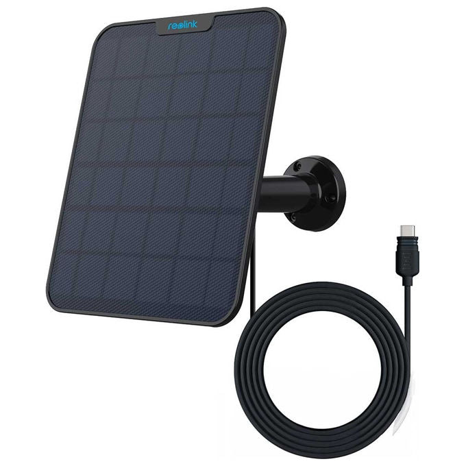 Reolink RLSP2S Solar Panel 2 Pannello solare 5 8 W 6 V 0 96 A USB Type C 4 m colore Nero