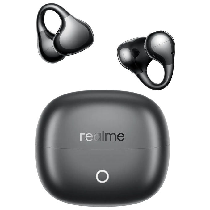 Realme RMA2418 Buds Clip Auricolari Cuffie con Algoritmo NextBass Altoparlante 11mm Peso 5.3g colore Titanium Black