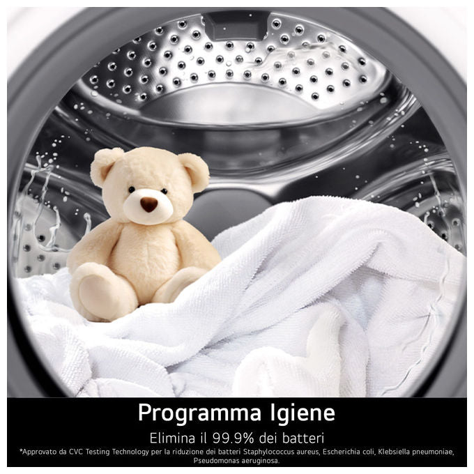LG RNX5008TLB Asciugatrice Intelligente AI Dry 8 Kg Classe B Pompa di calore Wi-Fi (60x66x85 cm) colore Bianco